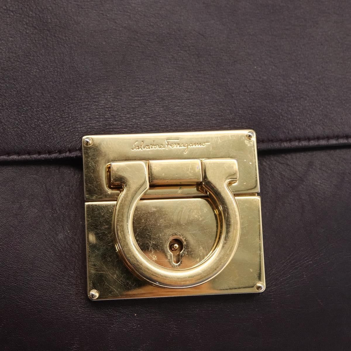 Salvatore Ferragamo Salvatore Ferragamo Gancini Shoulder Bag Leather Size ONE SIZE - 12 Thumbnail