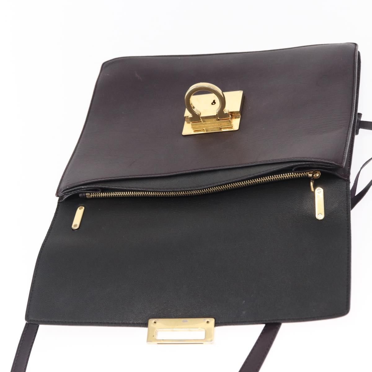 Salvatore Ferragamo Salvatore Ferragamo Gancini Shoulder Bag Leather Size ONE SIZE - 20 Thumbnail
