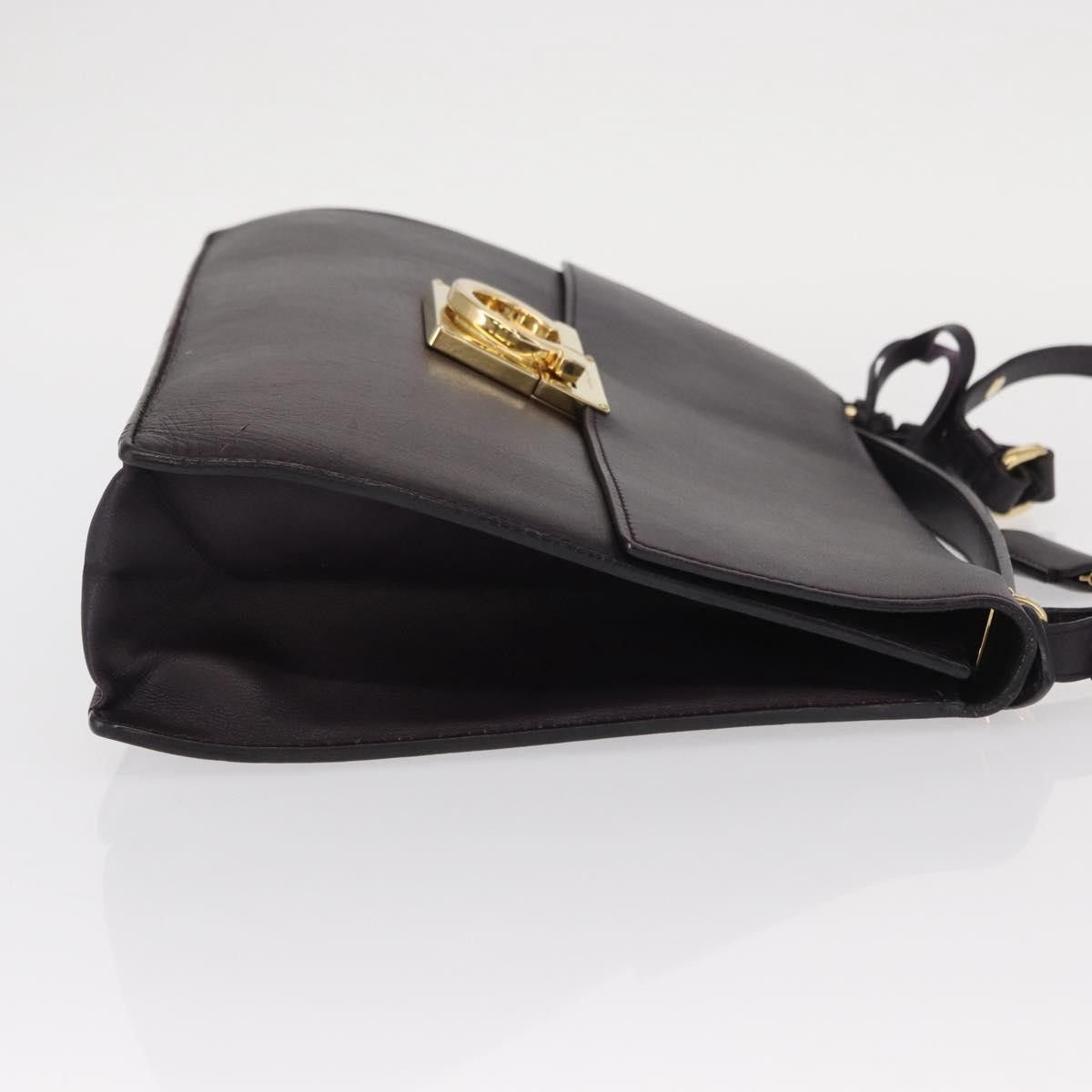 Salvatore Ferragamo Salvatore Ferragamo Gancini Shoulder Bag Leather Size ONE SIZE - 3 Thumbnail