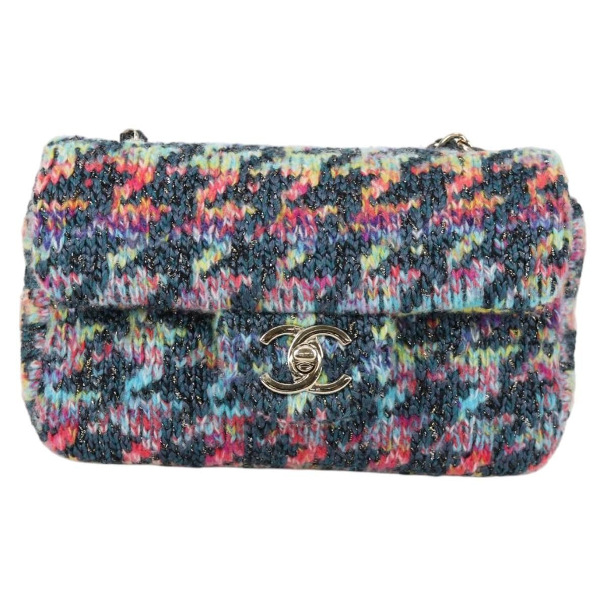 Chanel Chanel Classic Single Flap Bag Quilted Tweed Size ONE SIZE - 20 Thumbnail