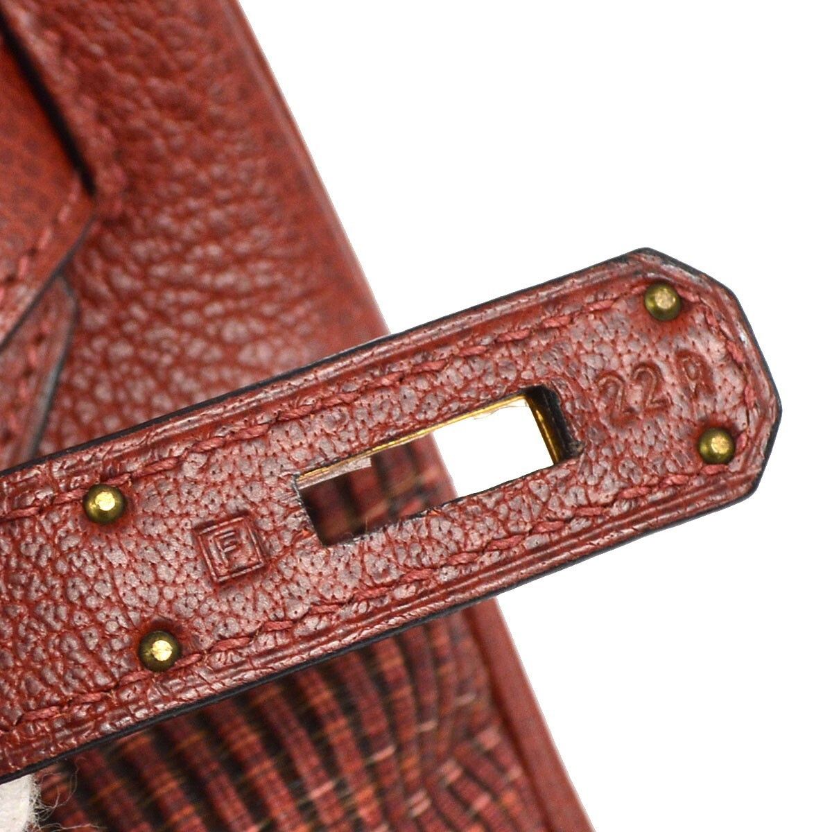 Hermes Hermes Birkin Handbag Red Crinoline Taurillon Clémence Size ONE SIZE - 4 Thumbnail