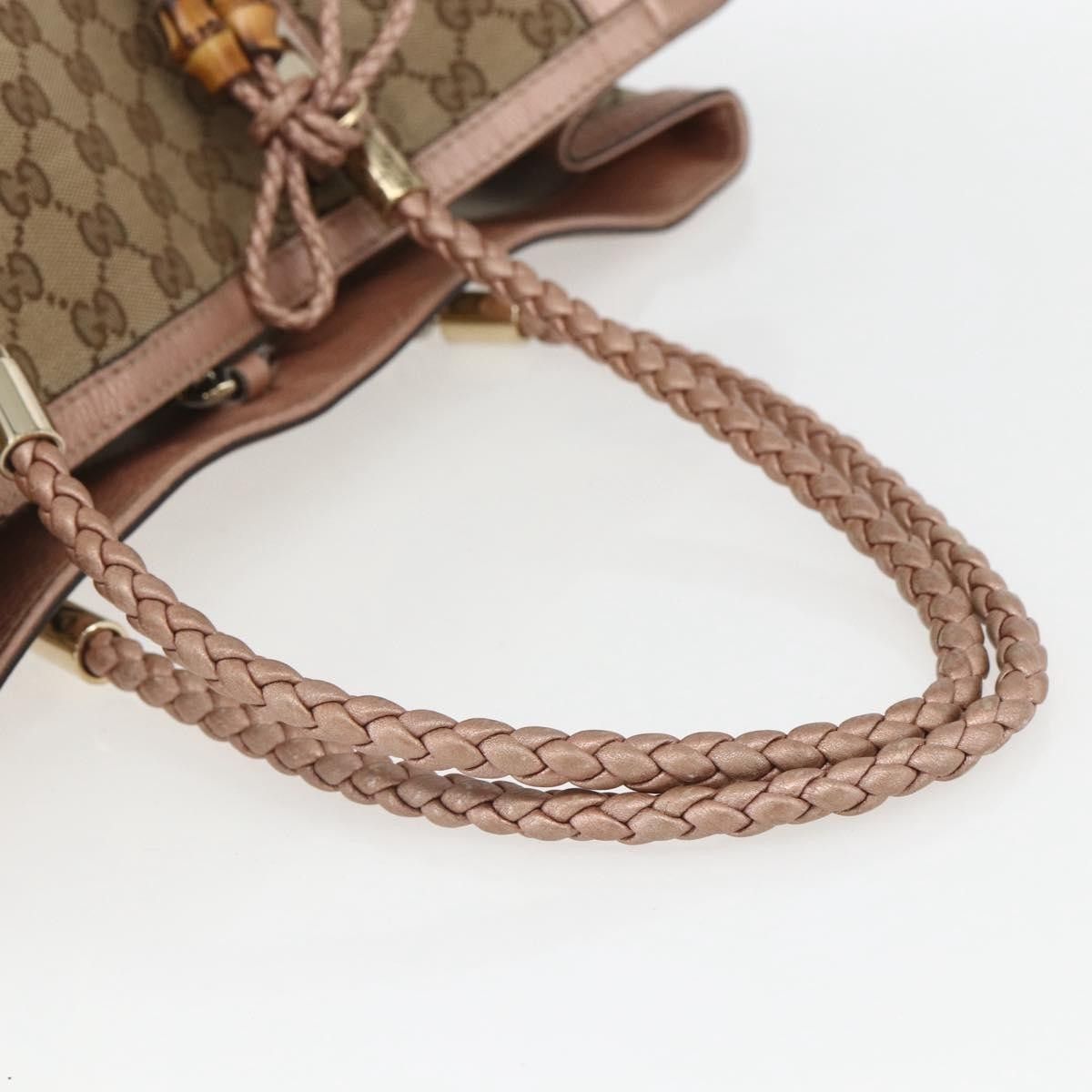 Gucci Gucci Bella Tote GG Canvas with Leather Size ONE SIZE - 8 Thumbnail