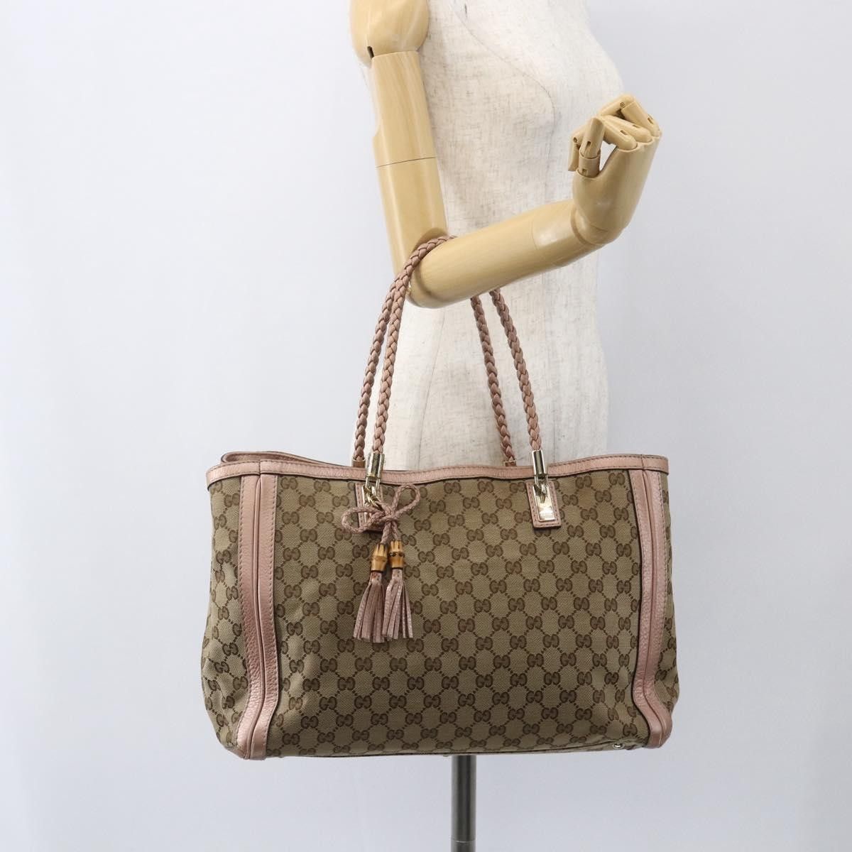 Gucci Gucci Bella Tote GG Canvas with Leather Size ONE SIZE - 15 Thumbnail