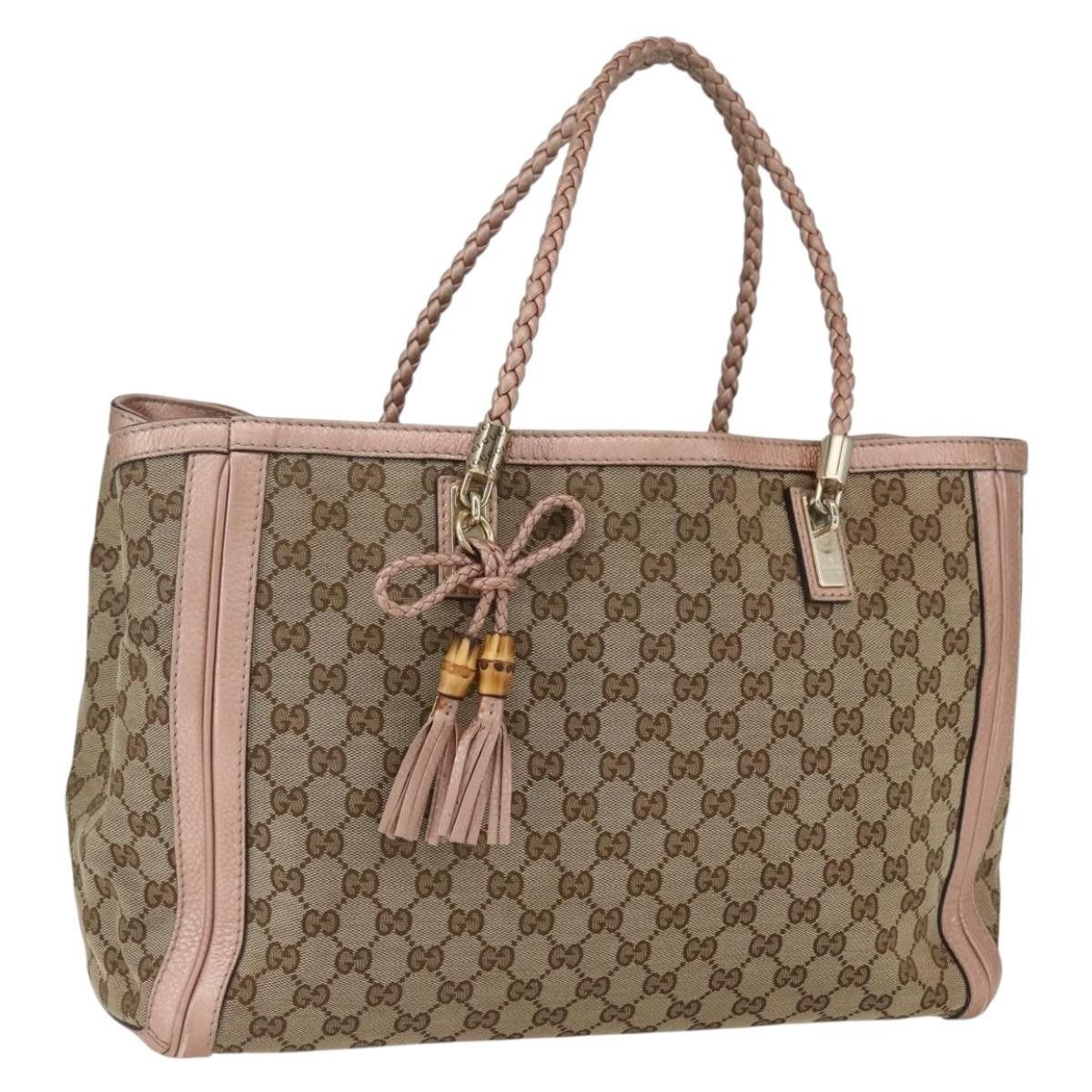 Gucci Gucci Bella Tote GG Canvas with Leather Size ONE SIZE - 19 Thumbnail