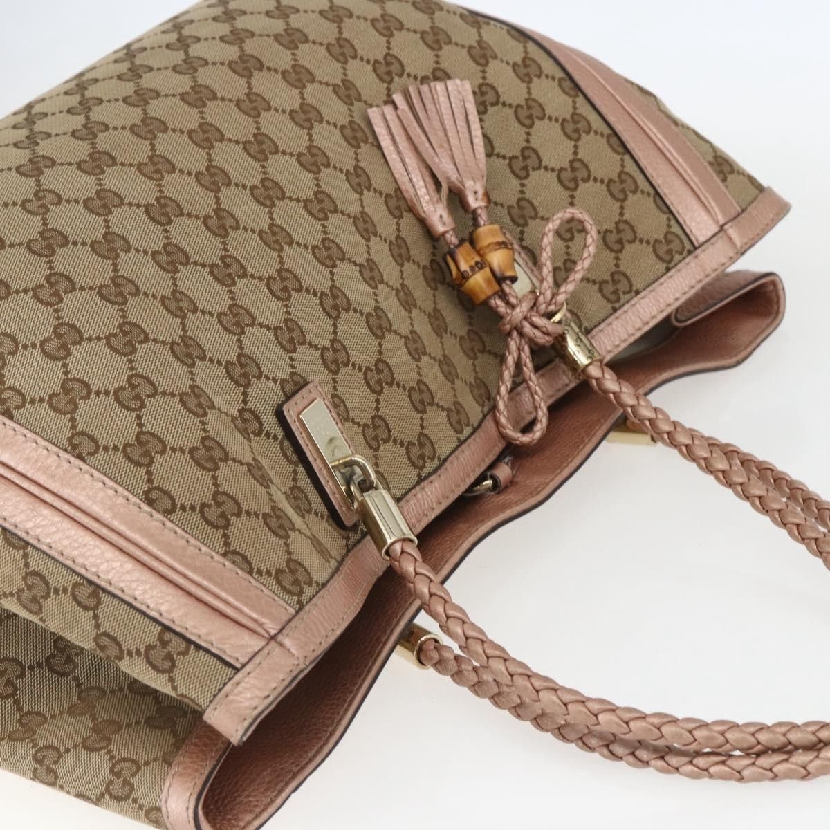 Gucci Gucci Bella Tote GG Canvas with Leather Size ONE SIZE - 16 Thumbnail