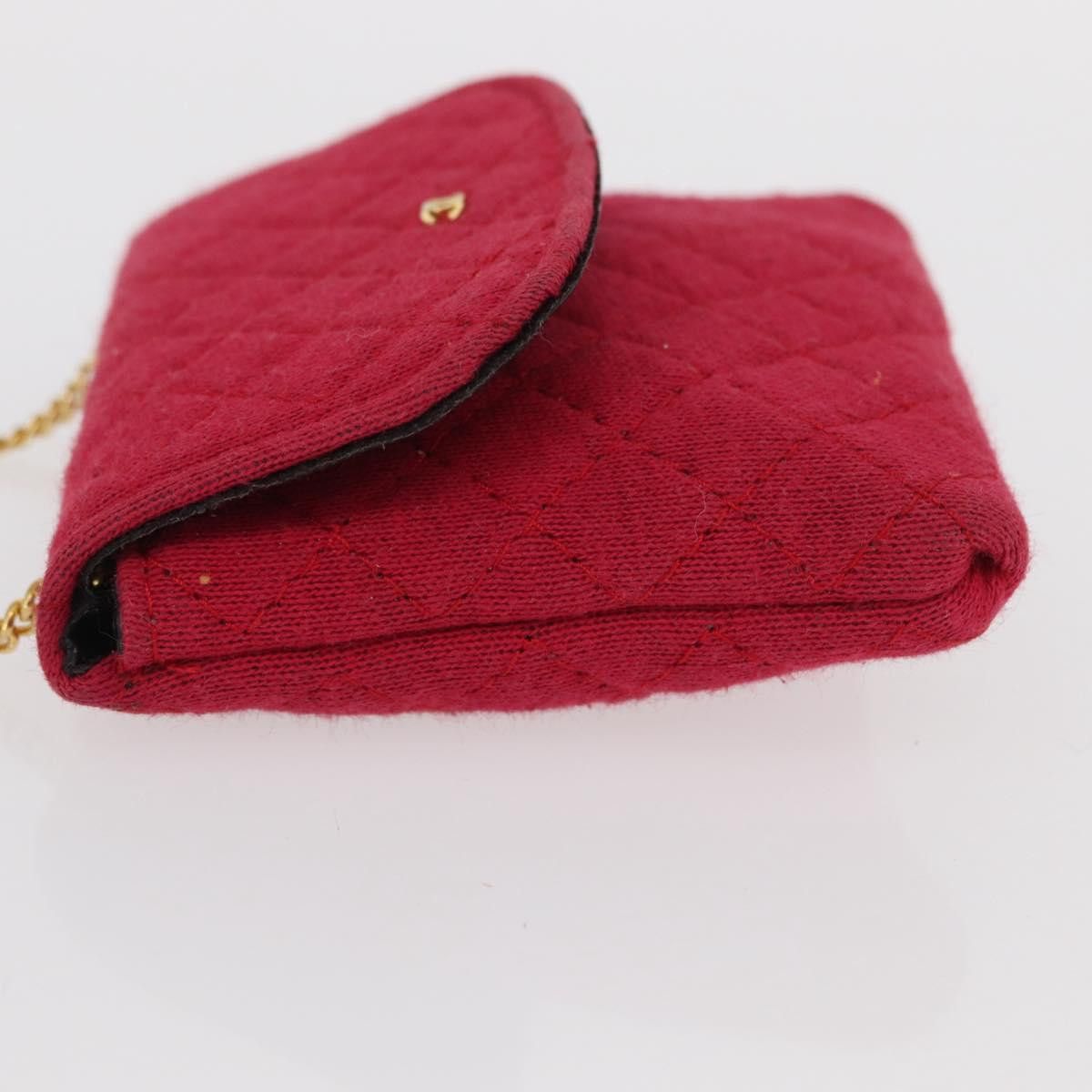 Chanel Chanel Vintage Chain Pocket Clutch Cotton Size ONE SIZE - 4 Thumbnail