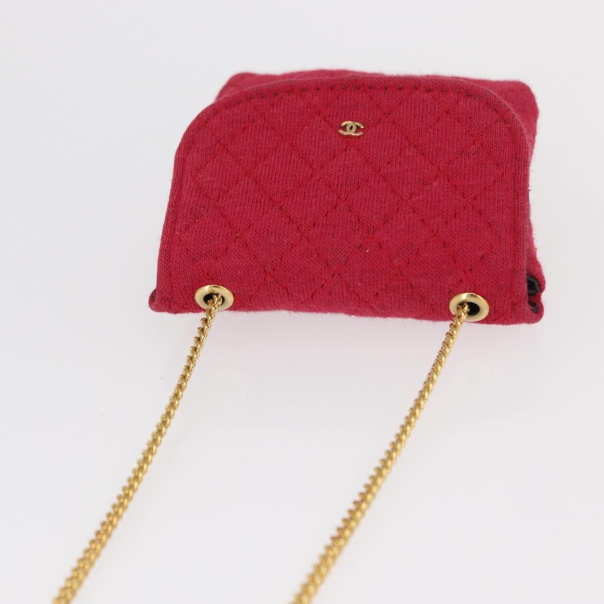 Chanel Chanel Vintage Chain Pocket Clutch Cotton Size ONE SIZE - 12 Thumbnail