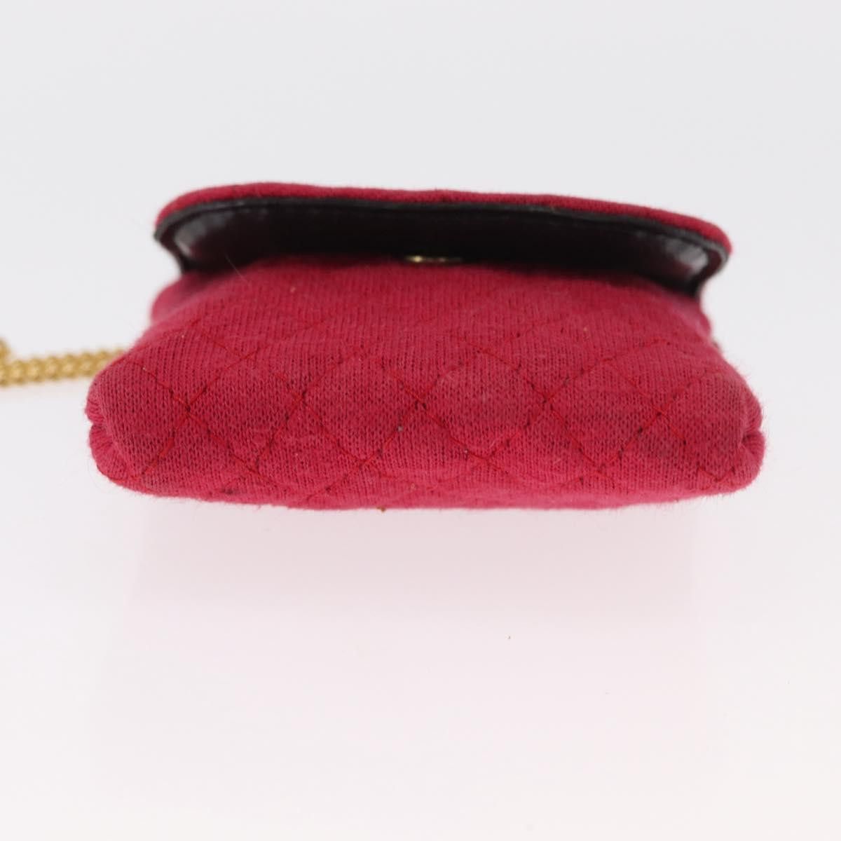 Chanel Chanel Vintage Chain Pocket Clutch Cotton Size ONE SIZE - 14 Thumbnail