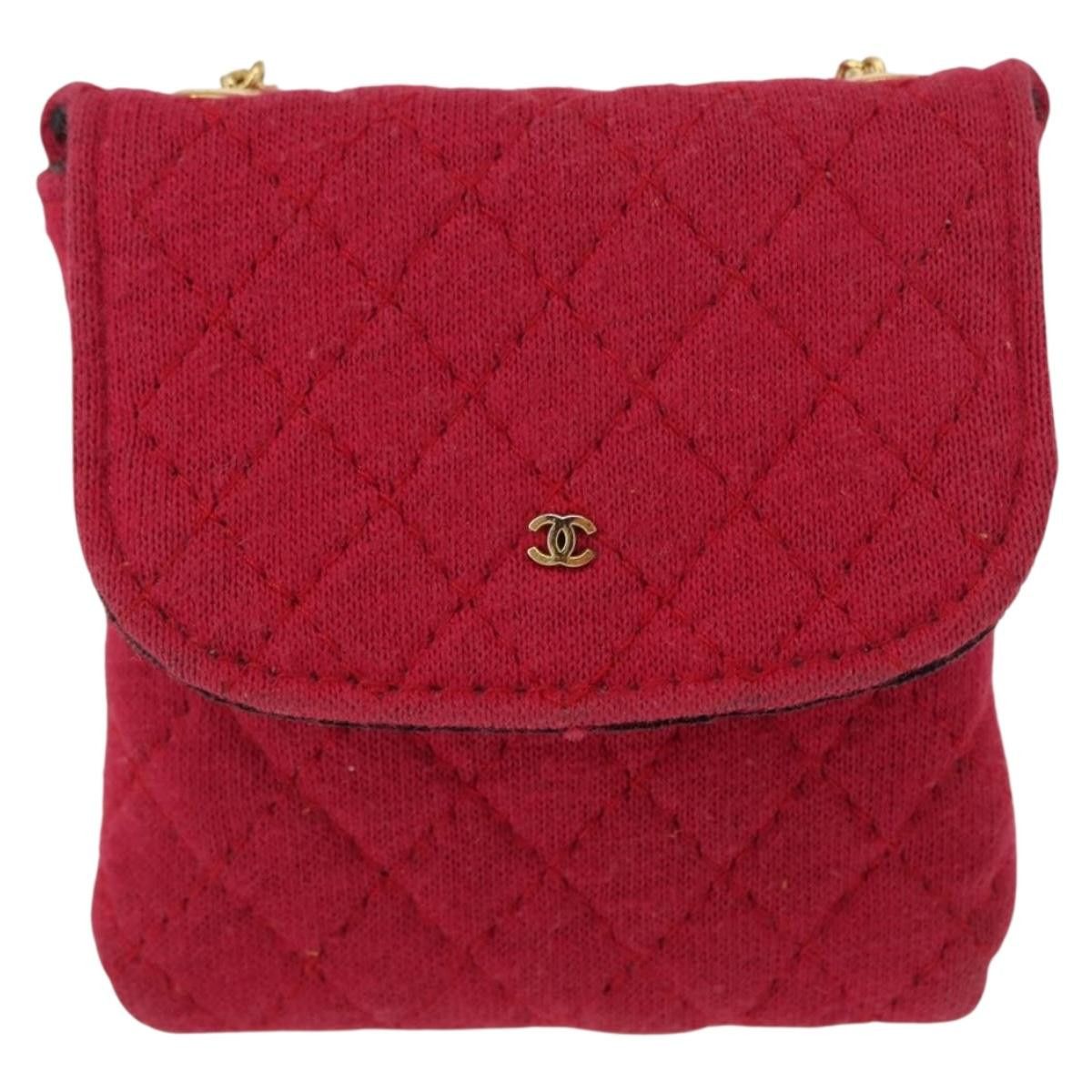 Chanel Chanel Vintage Chain Pocket Clutch Cotton Size ONE SIZE - 15 Thumbnail
