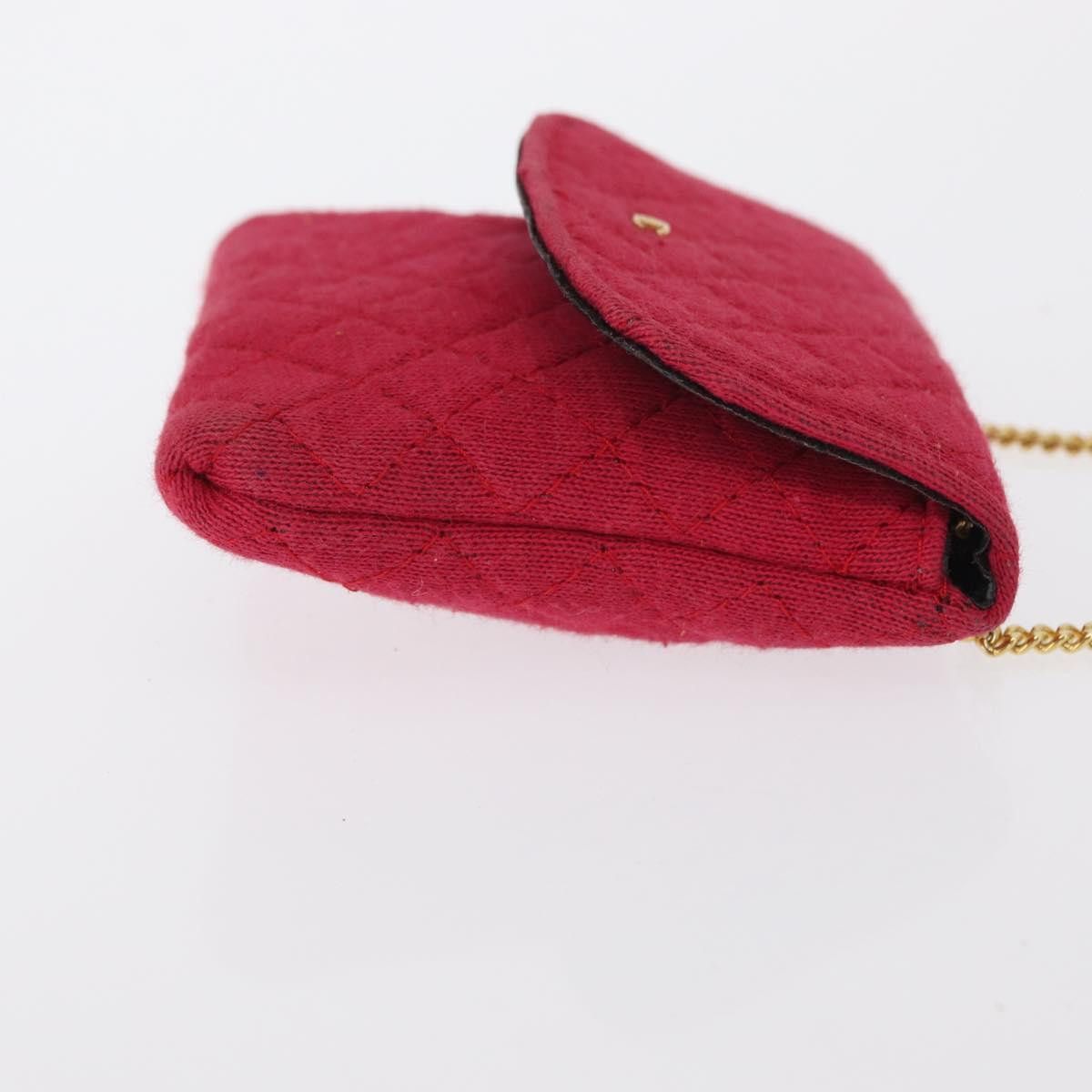 Chanel Chanel Vintage Chain Pocket Clutch Cotton Size ONE SIZE - 3 Thumbnail