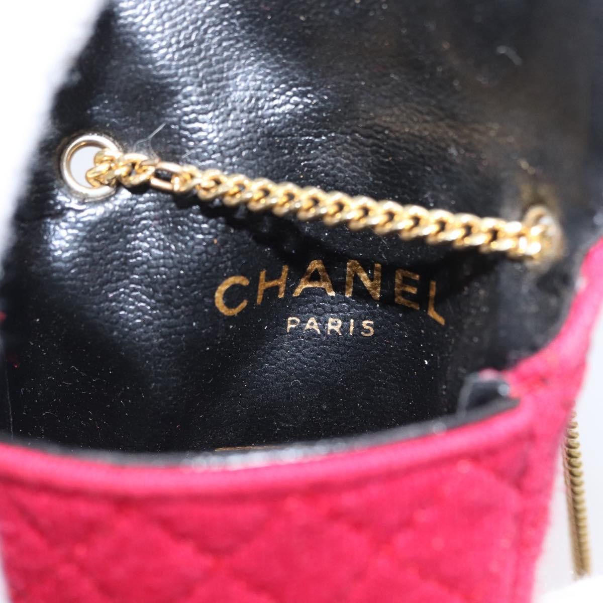 Chanel Chanel Vintage Chain Pocket Clutch Cotton Size ONE SIZE - 6 Thumbnail