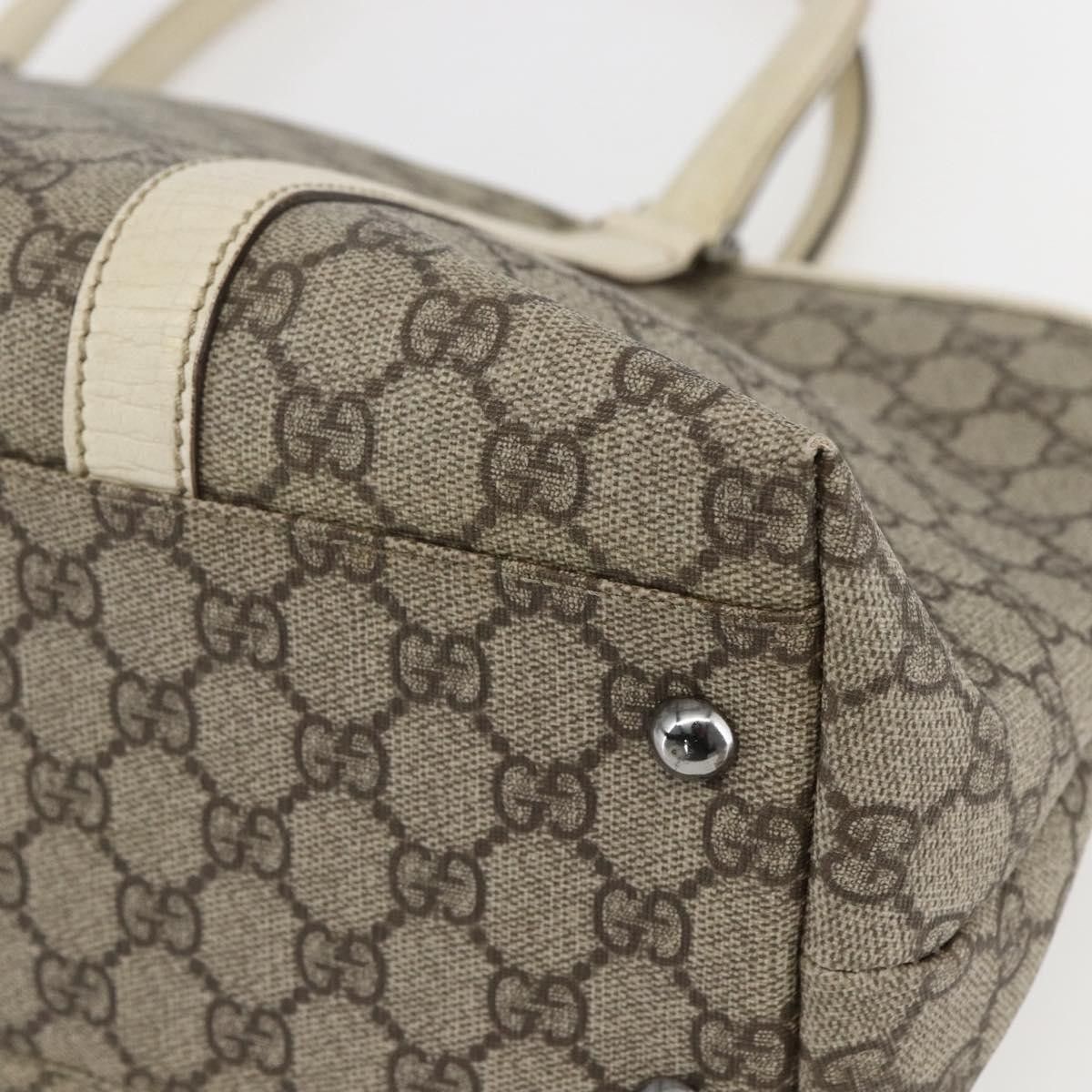 Gucci Gucci Joy Tote GG Coated Canvas with Leather Size ONE SIZE - 12 Thumbnail