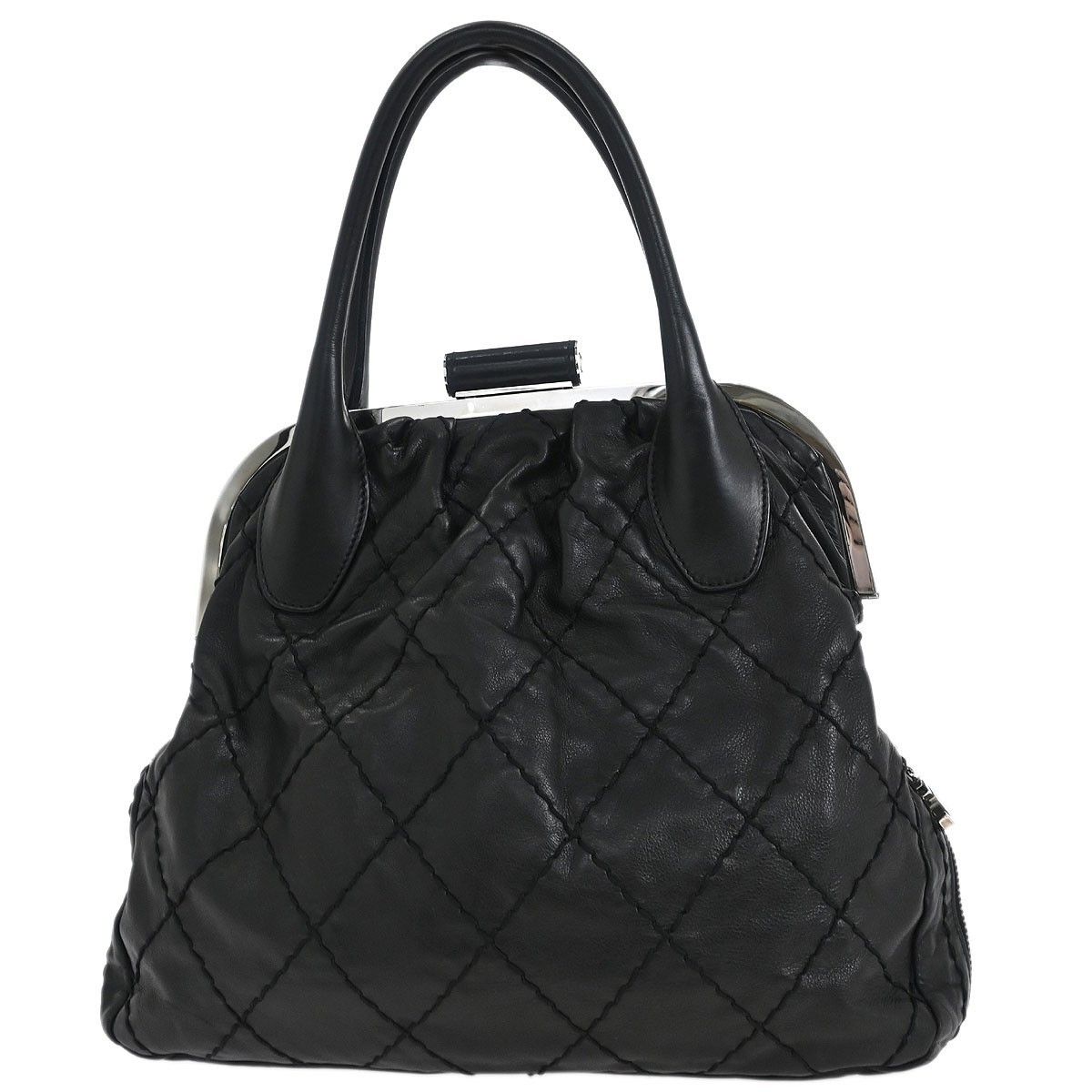 Chanel Chanel Expandable Zip Around Frame Bag Quilted Leather Size ONE SIZE - 2 Thumbnail