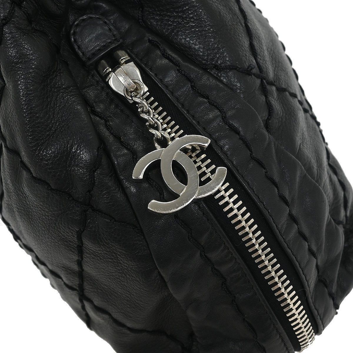 Chanel Chanel Expandable Zip Around Frame Bag Quilted Leather Size ONE SIZE - 7 Thumbnail