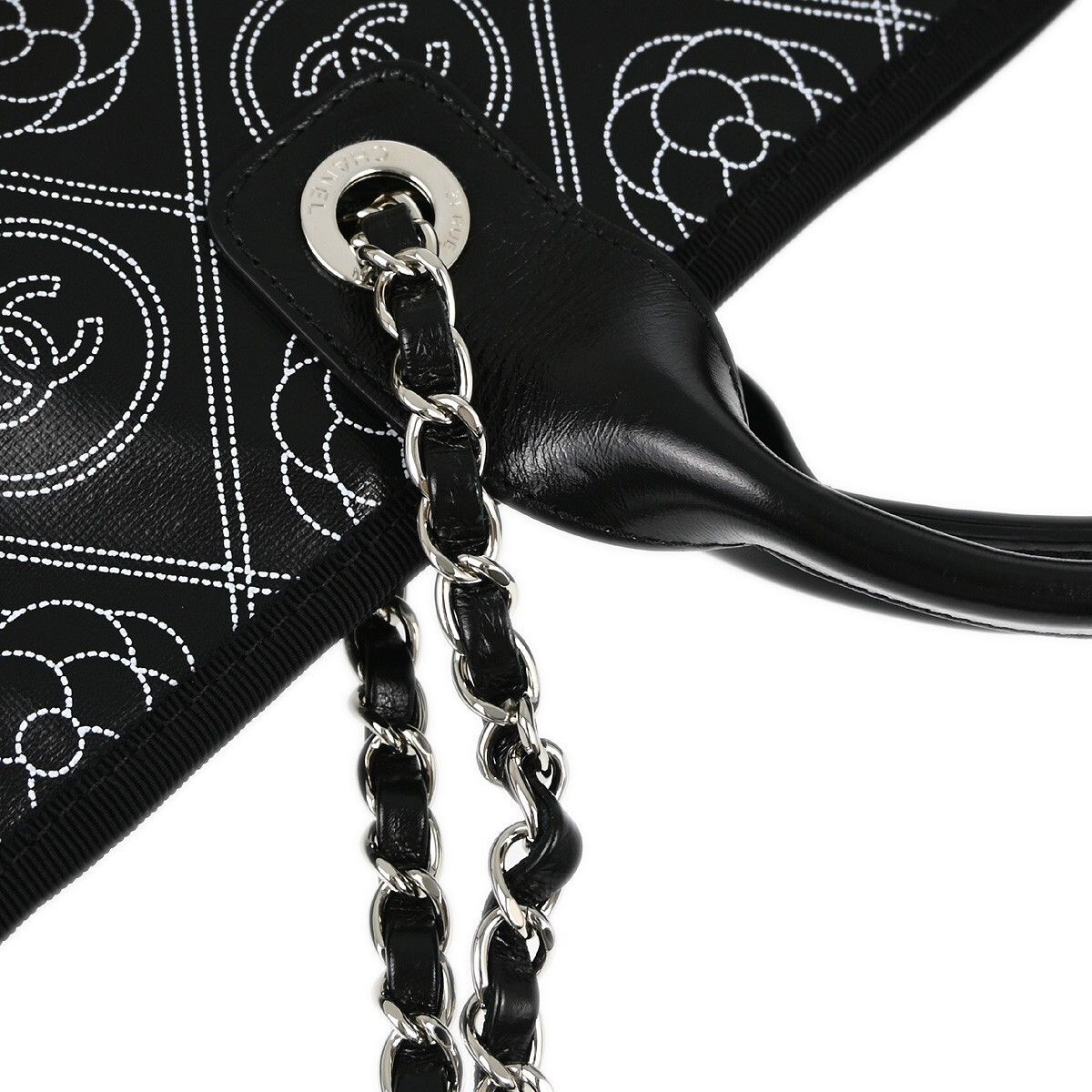 Chanel Chanel Logo Camellia Shopping Tote Printed Coated Canvas Size ONE SIZE - 10 Thumbnail