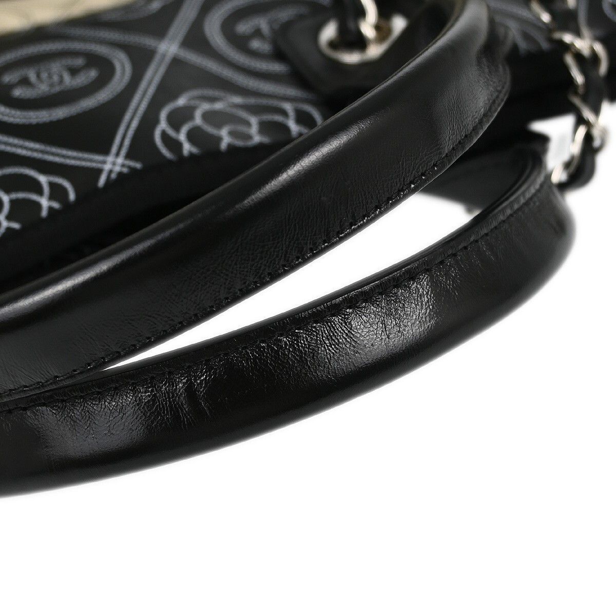 Chanel Chanel Logo Camellia Shopping Tote Printed Coated Canvas Size ONE SIZE - 6 Thumbnail