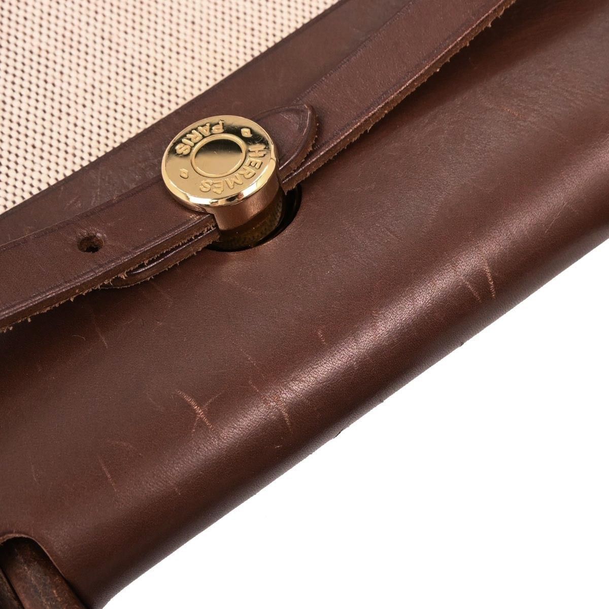 Hermes Hermes Herbag Toile and Leather Size ONE SIZE - 9 Thumbnail