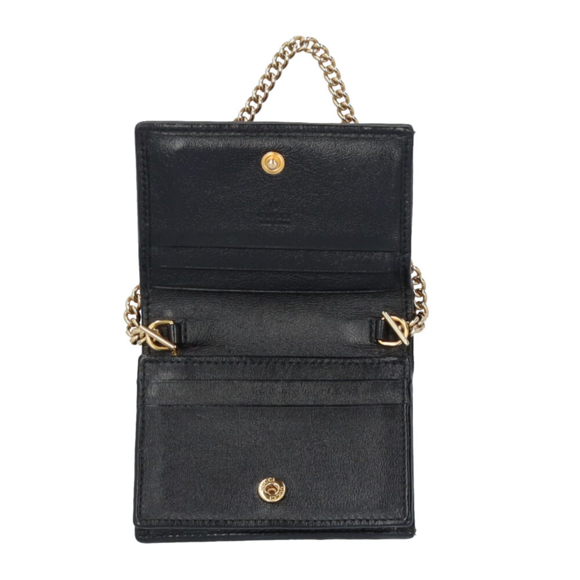 Gucci Gucci Raja Bifold Wallet, Leather 573790, Women's, Pre-owned GUCCI Chain Wallet Size ONE SIZE - 8 Thumbnail