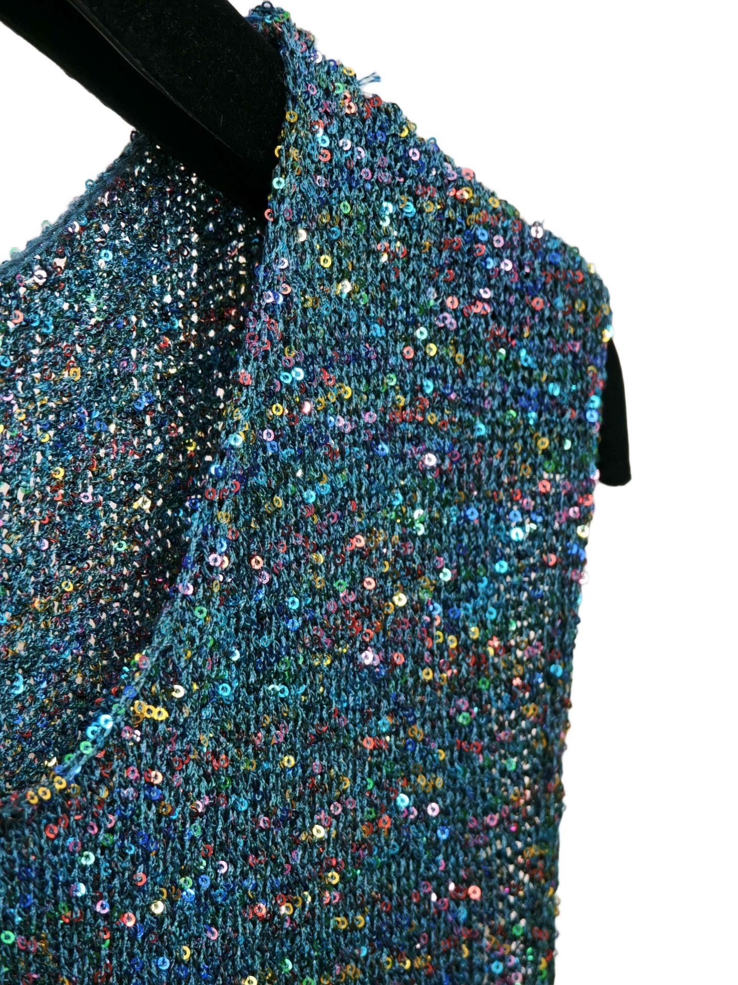 Loewe LOEWE Sequin Asymmetric Sleeveless Top Size US S / EU 44-46 / 1 - 5 Thumbnail
