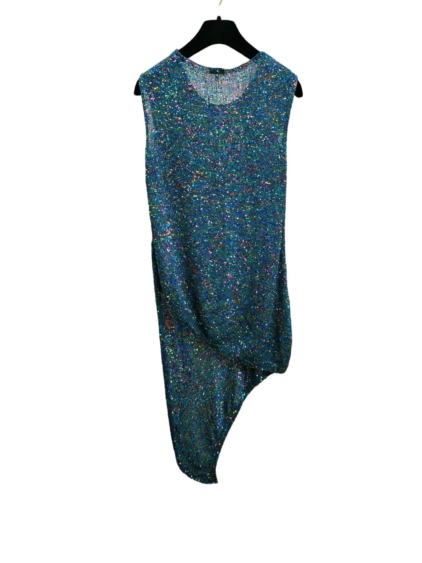 Loewe LOEWE Sequin Asymmetric Sleeveless Top Size US S / EU 44-46 / 1 - 2 Thumbnail