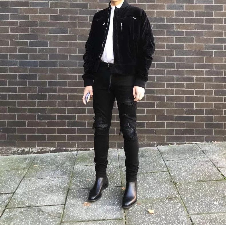 Haider Ackermann Haider Ackermann Black Velvet Sweatshirt XL Size US XL / EU 56 / 4 - 5 Thumbnail
