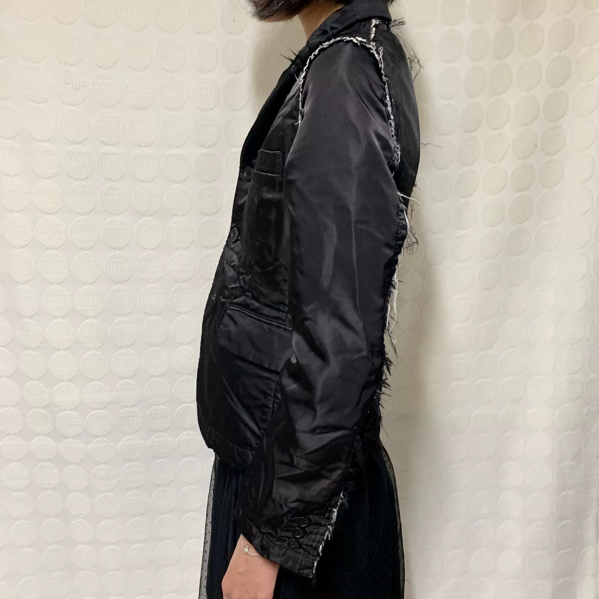 Comme des Garcons CDG Black Deconstructed Blazer XXS Size US XXS / EU 40 - 3 Thumbnail