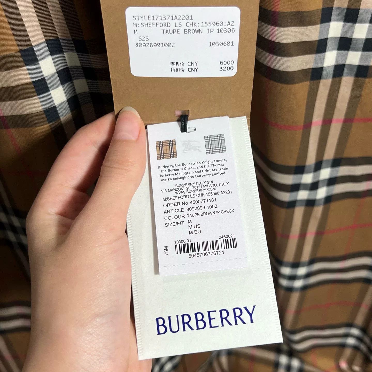 Burberry Burberry Checkered Shirt V1919 Size US M / EU 48-50 / 2 - 5 Thumbnail