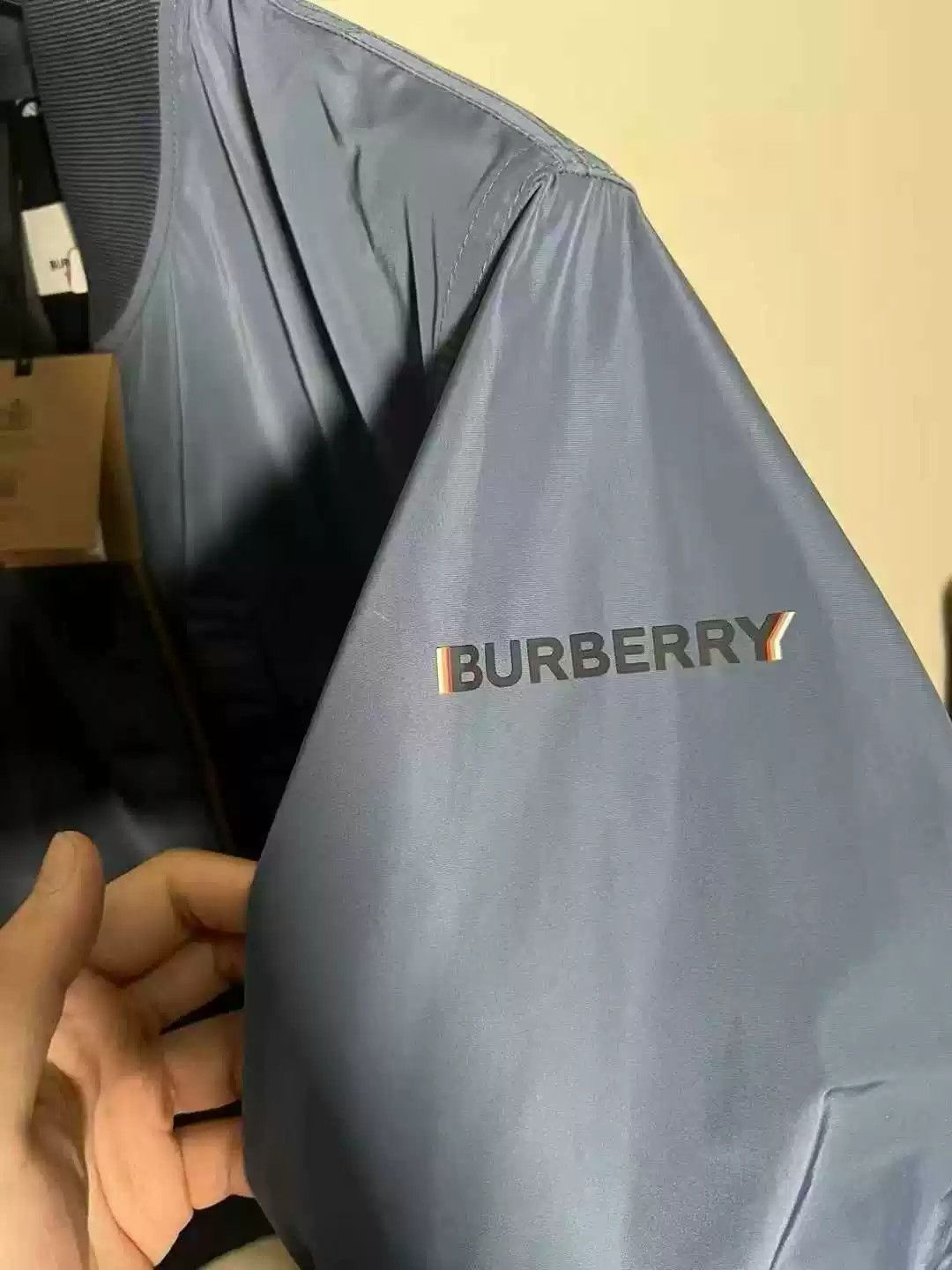 Burberry Burberry Blue 3D Logo Bomber Jacket Size US XL / EU 56 / 4 - 3 Thumbnail