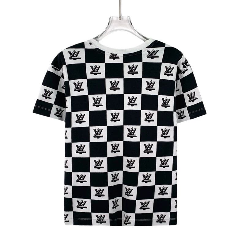 Louis Vuitton Louis Vuitton Black Checkerboard Print T-Shirt Size US XS / EU 42 / 0 - 2 Thumbnail