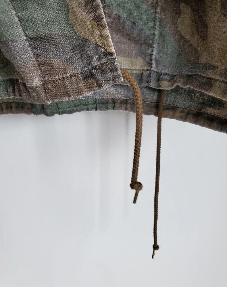 Saint Laurent Paris Saint Laurent Camo Linen Shirt Jacket Size US M / EU 48-50 / 2 - 8 Thumbnail