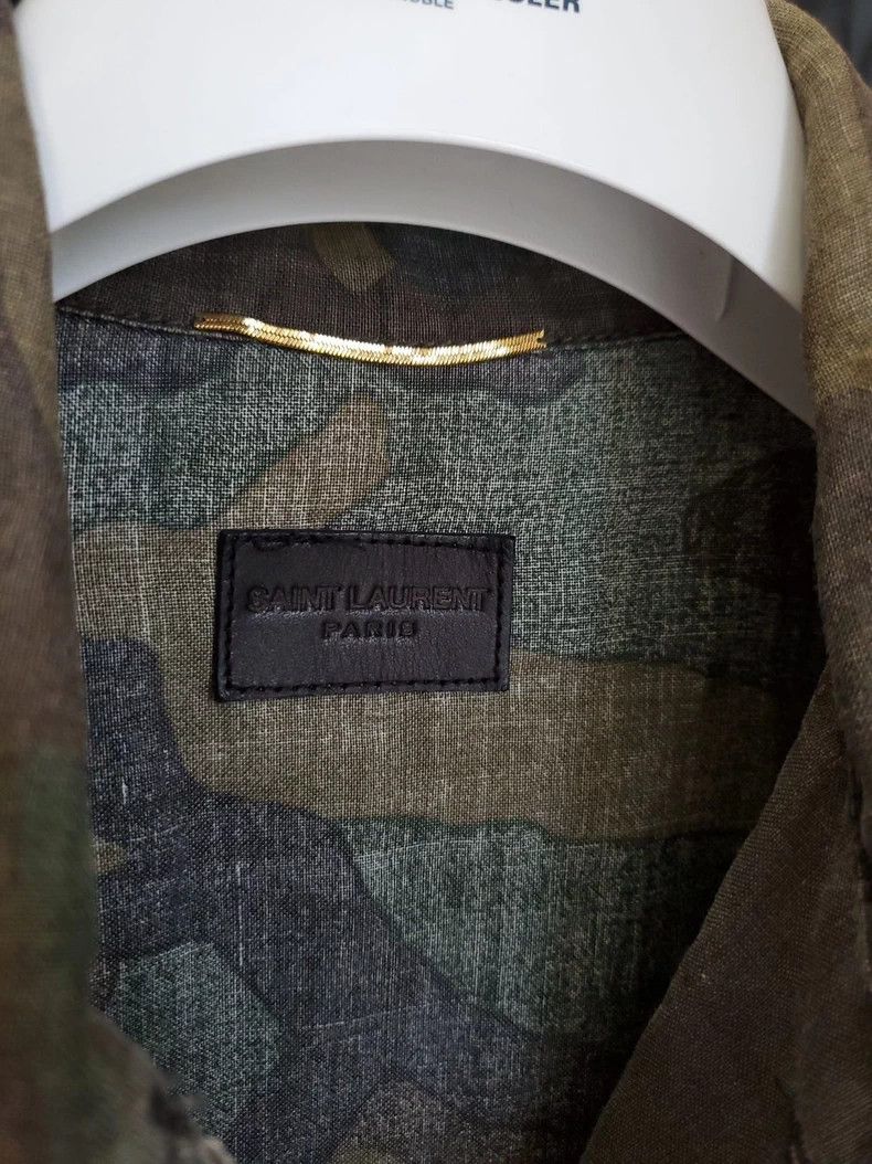 Saint Laurent Paris Saint Laurent Camo Linen Shirt Jacket Size US M / EU 48-50 / 2 - 7 Thumbnail