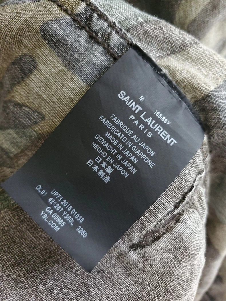 Saint Laurent Paris Saint Laurent Camo Linen Shirt Jacket Size US M / EU 48-50 / 2 - 5 Thumbnail