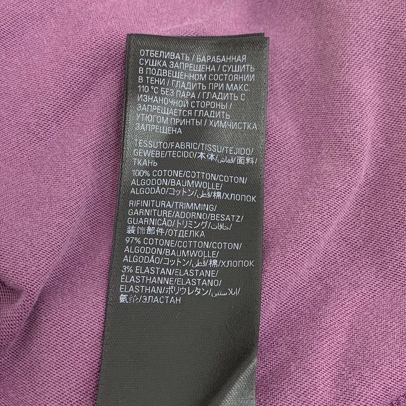 Balenciaga Balenciaga Purple Distressed Logo Cotton T-Shirt Size US S / EU 44-46 / 1 - 8 Thumbnail