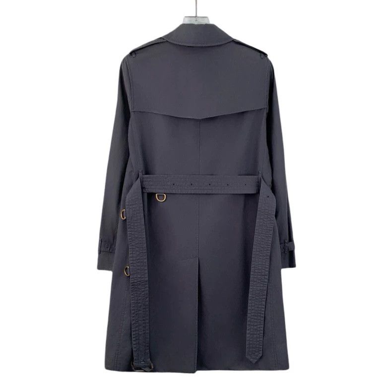 Burberry Burberry Blue Cotton Trench Coat Size US S / EU 44-46 / 1 - 2 Thumbnail
