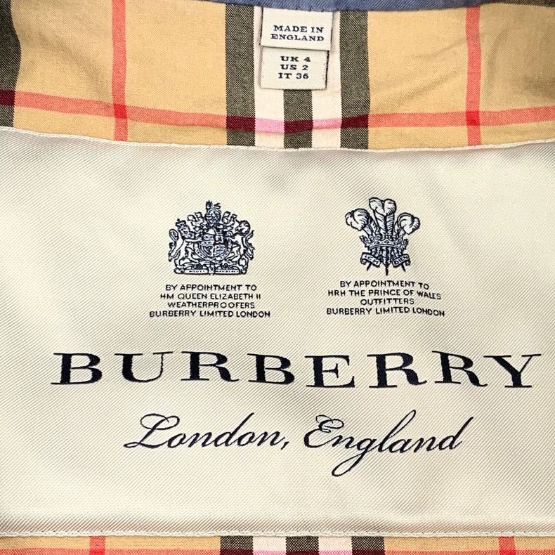 Burberry Burberry Blue Cotton Trench Coat Size US S / EU 44-46 / 1 - 5 Thumbnail