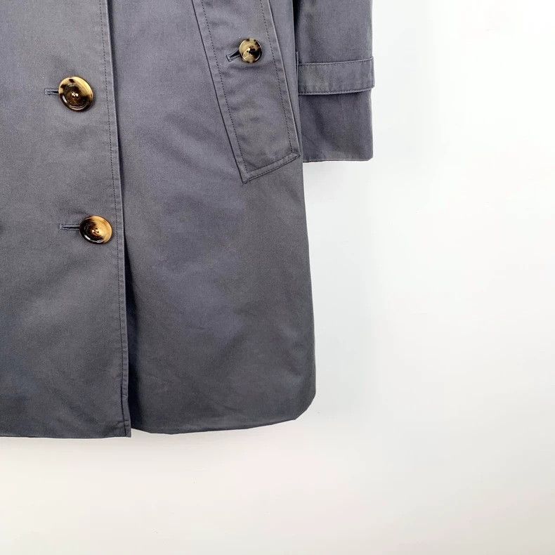 Burberry Burberry Blue Cotton Trench Coat Size US S / EU 44-46 / 1 - 4 Thumbnail