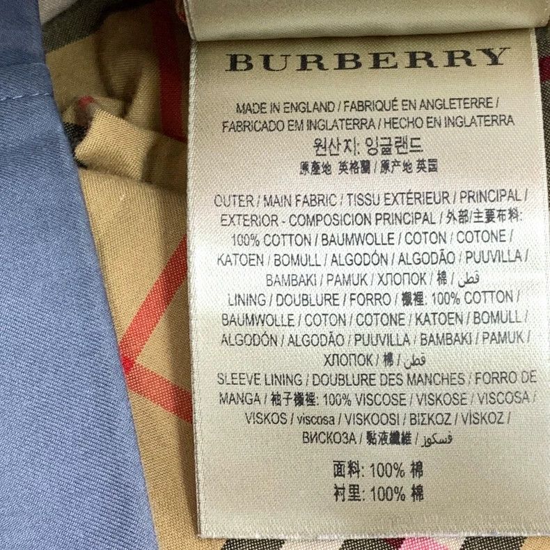 Burberry Burberry Blue Cotton Trench Coat Size US S / EU 44-46 / 1 - 7 Thumbnail