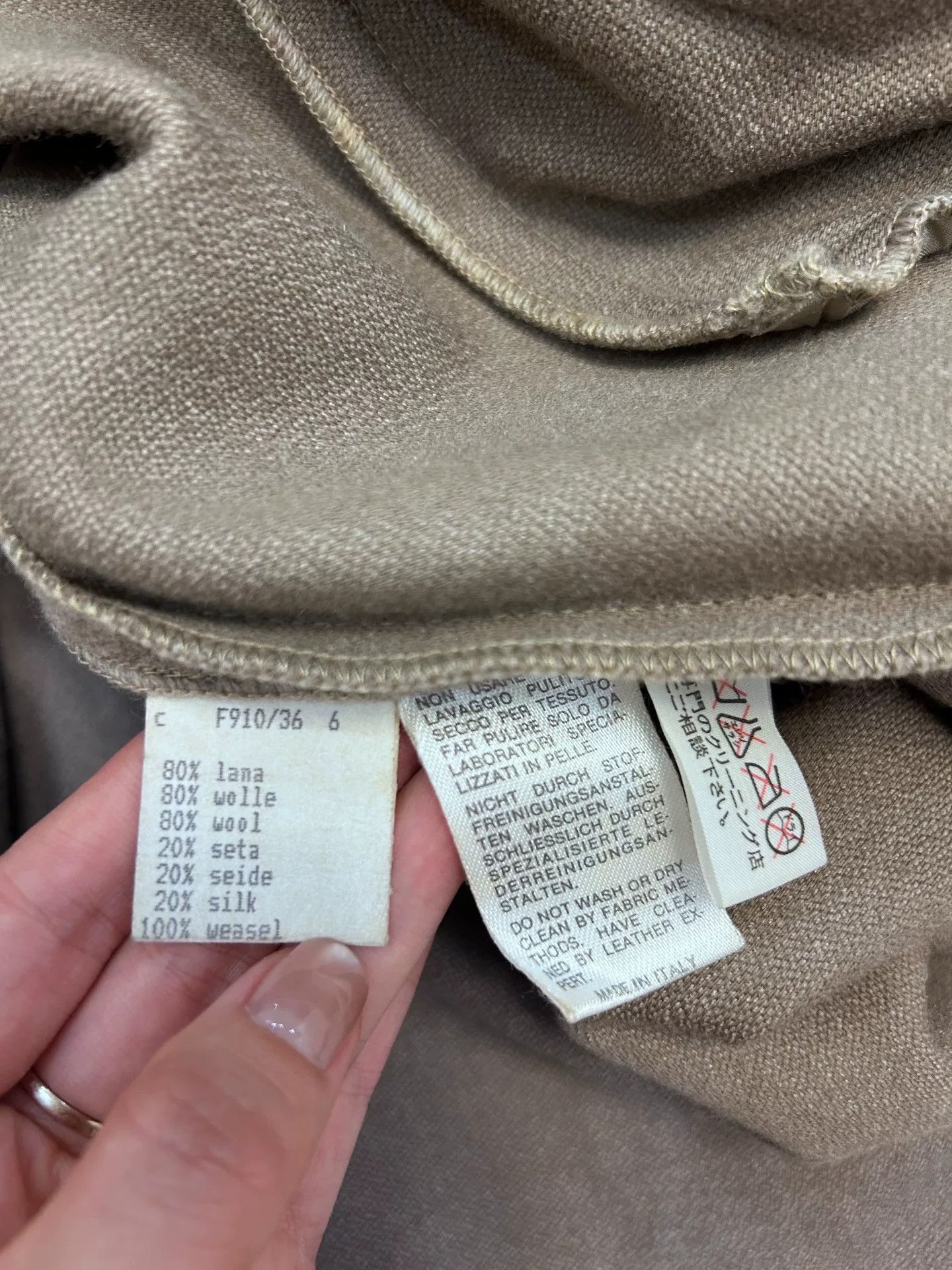 Fendi fendi wool and silk coat in gray Size US M / EU 48-50 / 2 - 7 Thumbnail