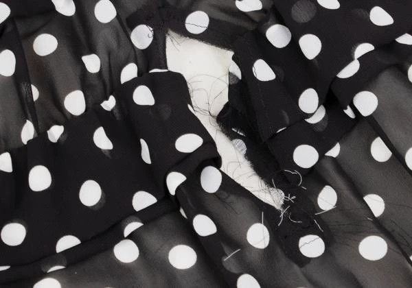 Comme des Garcons COMME des GARCONS Black Polka Dot Skirt Size US 34 / EU 50 - 6 Thumbnail