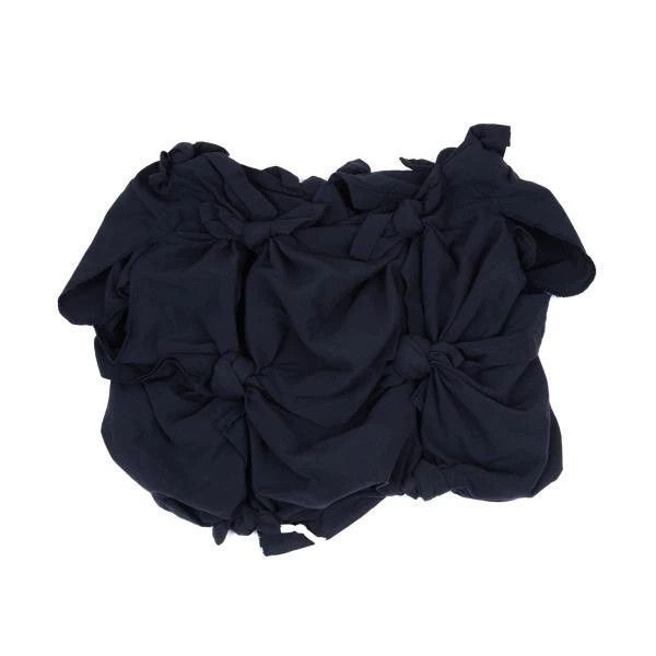 Comme des Garcons COMME des GARCONS Navy Knot Crop Top Size US M / EU 48-50 / 2 - 2 Thumbnail