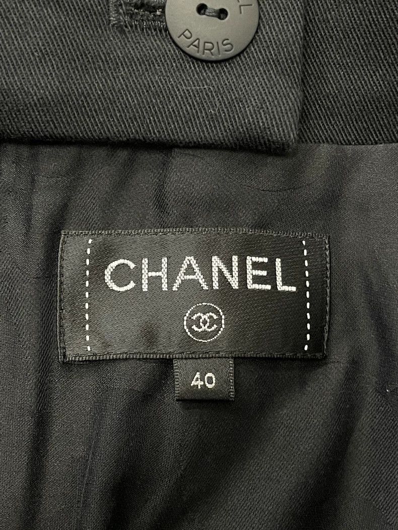 Chanel Chanel Black A-line Mini Skirt Size US 36 / EU 52 - 4 Thumbnail