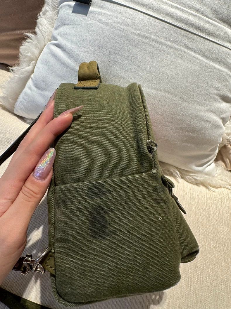 READYMADE Readymade Distressed Badge Mini Backpack Size ONE SIZE - 4 Thumbnail
