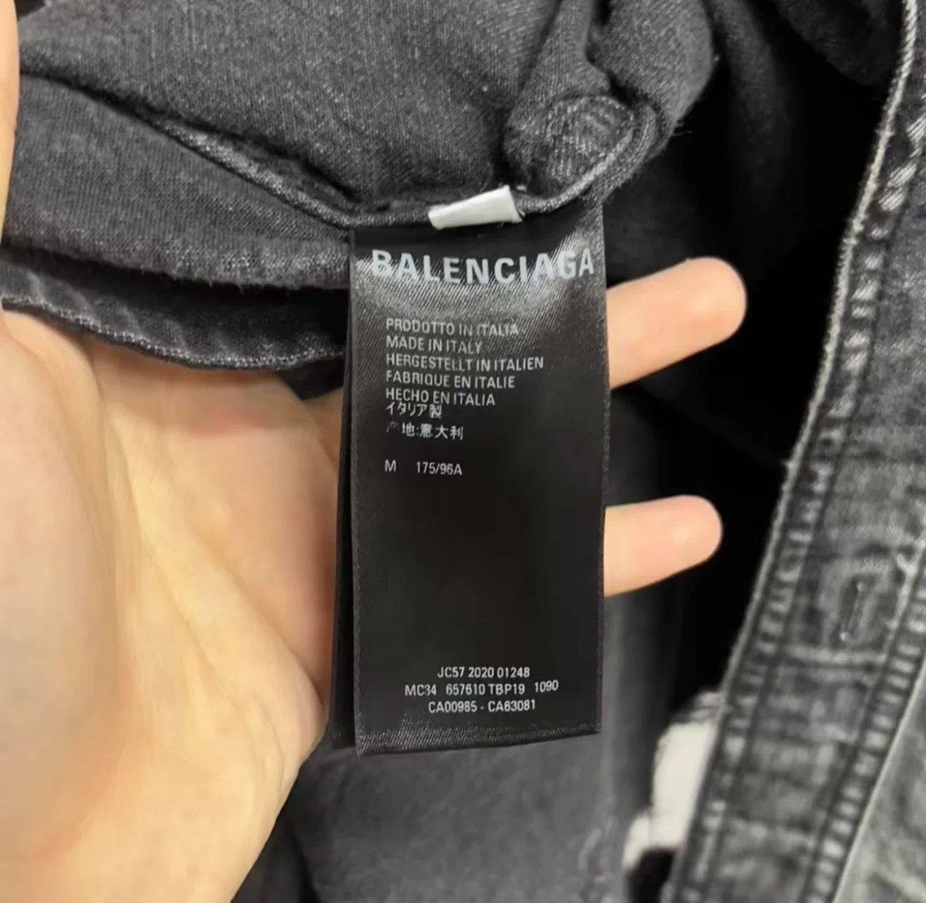 Balenciaga Balenciaga Embroidered Logo Denim Jacket Size US M / EU 48-50 / 2 - 4 Thumbnail