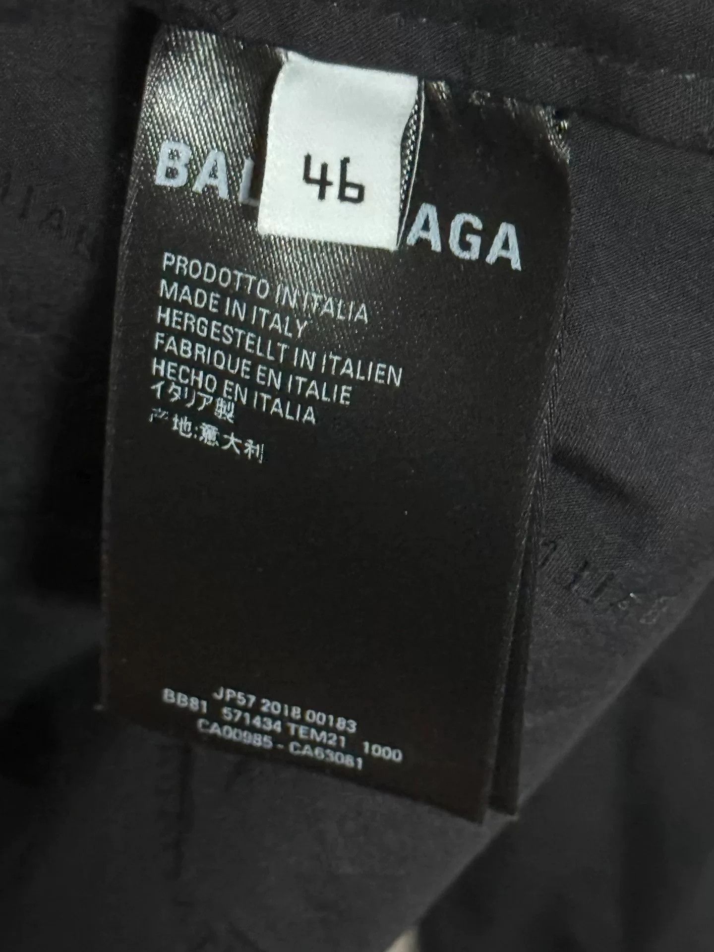 Balenciaga Balenciaga Logo Embroidered Black and White Jacket Size US S / EU 44-46 / 1 - 5 Thumbnail