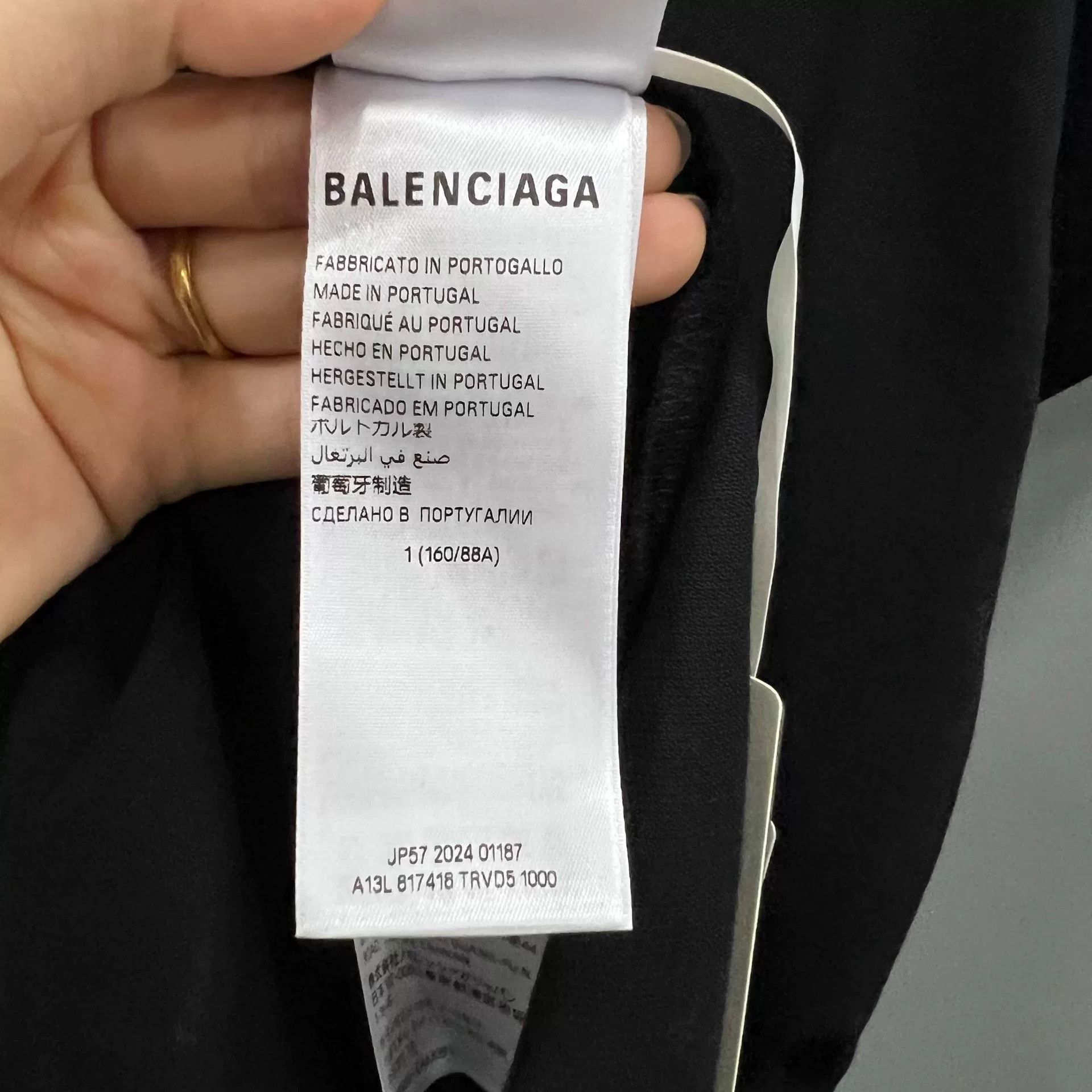 Balenciaga Balenciaga Black Embroidered Polo Shirt Size US M / EU 48-50 / 2 - 5 Thumbnail