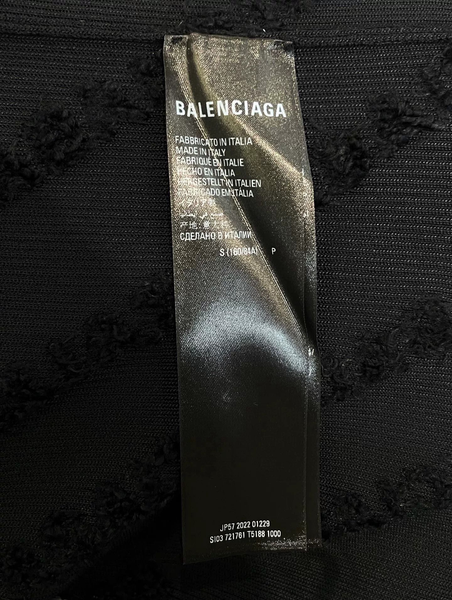 Balenciaga Balenciaga Black Logo Ribbed Long Dress Size US S / EU 44-46 / 1 - 6 Thumbnail