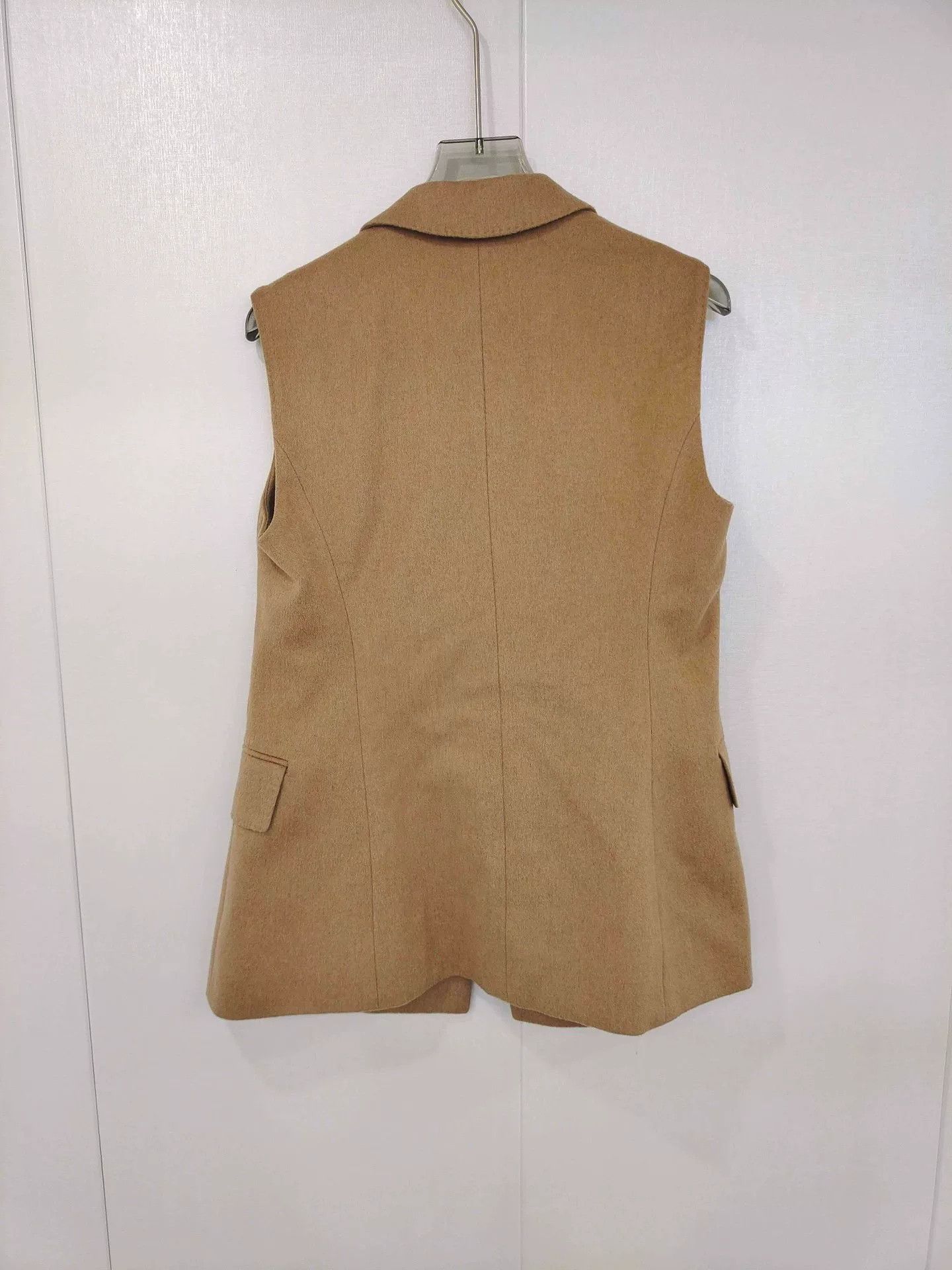 MaxMara Brown Double-Breasted Vest
