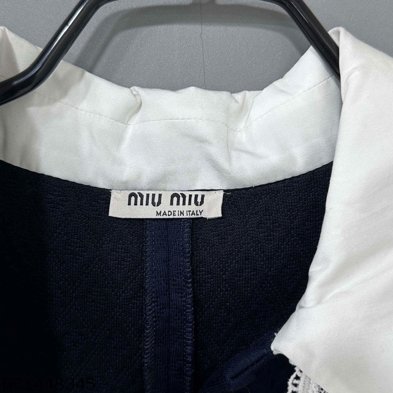 Miu Miu navy lace collar dress by miumiu Size US S / EU 44-46 / 1 - 4 Thumbnail