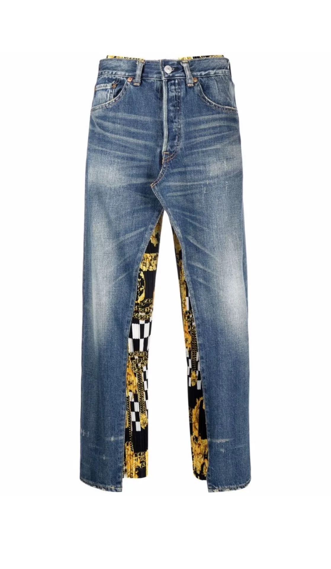 Junya Watanabe junya watanabe patchwork denim pants Size US 27 - 4 Thumbnail