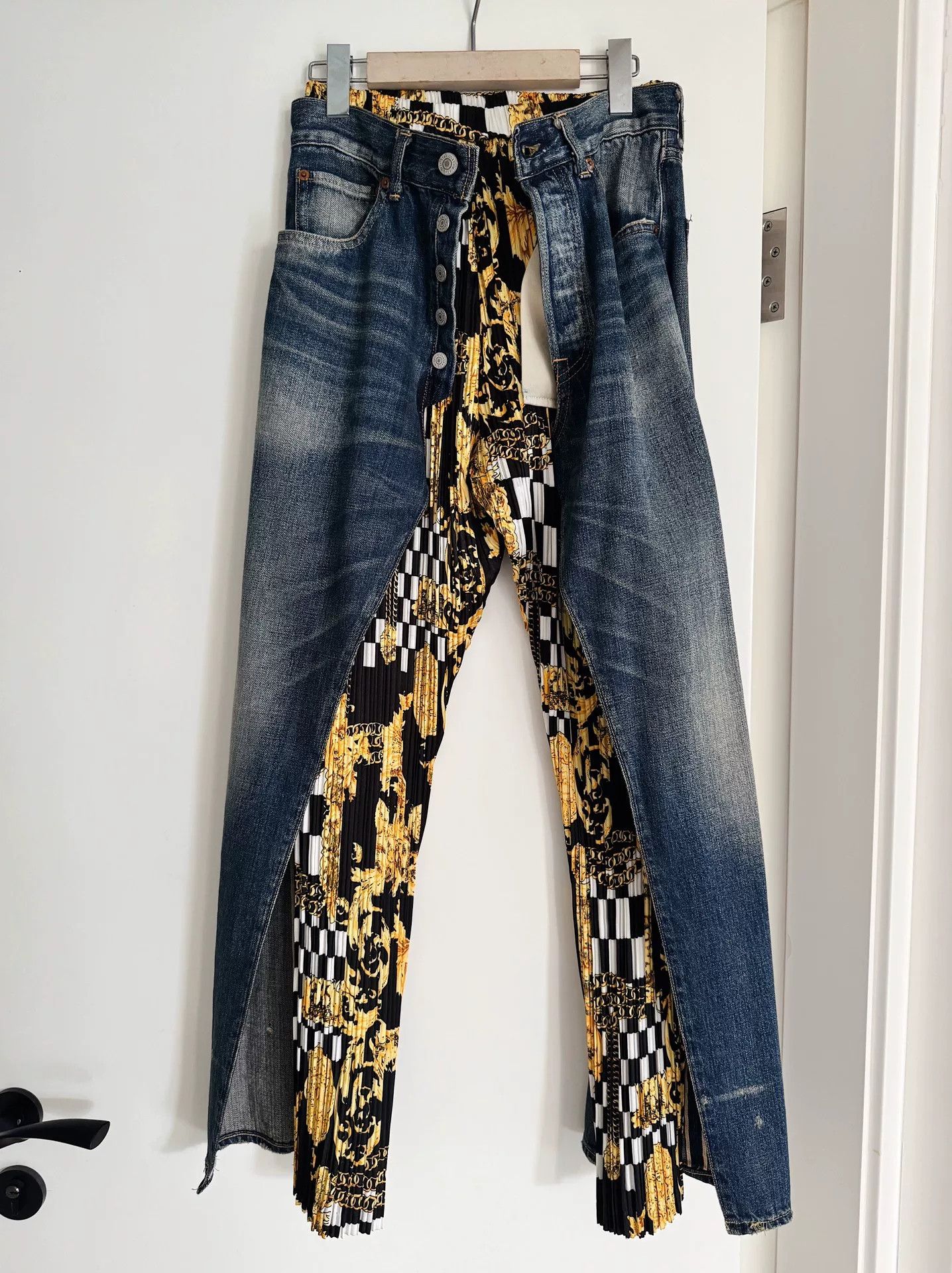 Junya Watanabe junya watanabe patchwork denim pants Size US 27 - 5 Thumbnail